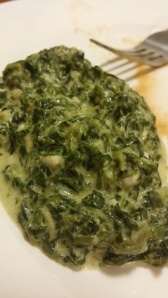 creamed spinach - lite